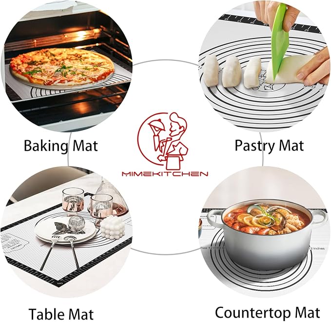 Non-stick Pastry Mat, Silicone Baking Mat - Image 4