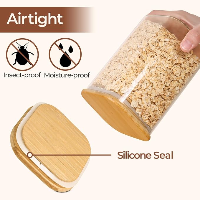 ComSaf 1.9 Qt Glass Storage Containers - Image 7