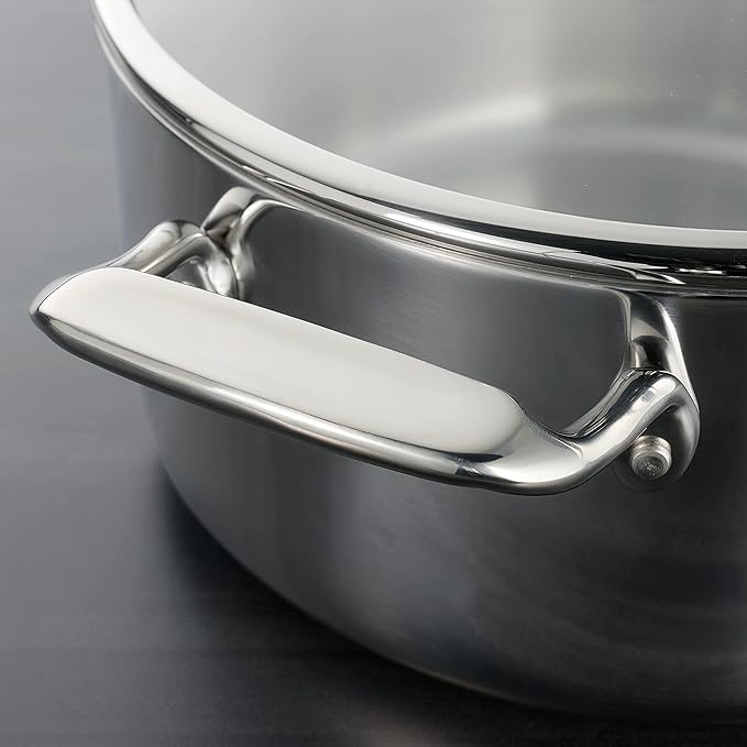 Tramontina Tri-Ply Clad Stainless Steel 6-Quart Braiser Pan - Image 4