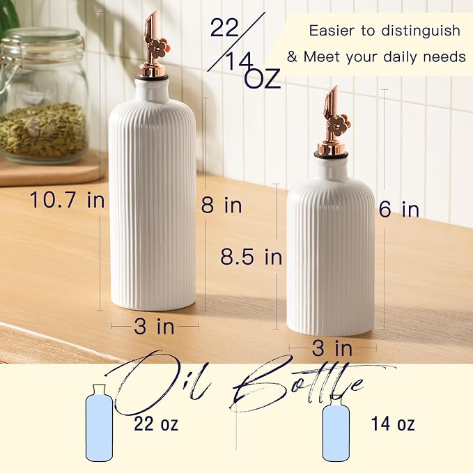 Dizada Olive Oil Dispenser Bottle Set of 2 - Image 2