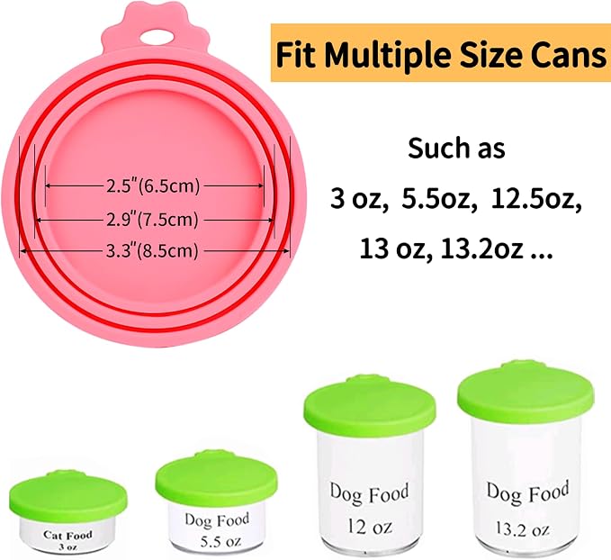 Lydia’s Deal Pet Food Can Covers 2-Pack, Universal Size – One Lid Fits 3 Pet - Image 8