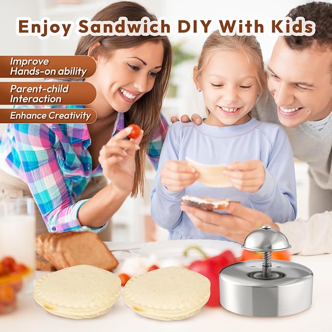 Gelbira Sandwich Cutter, Sandwich Cutter and Sealer, Sandwich Maker, Peanut - Image 8