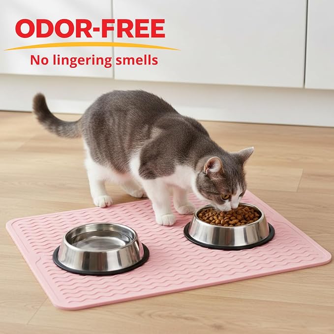 Silicone Drying Mat 16 × 12 – Pink Rose Non-Slip Sink Mat - Image 5