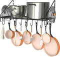 VyGrow 28 Inch Pot Rack Wall Mounted, Pots and Pans Organizer by VyGrow