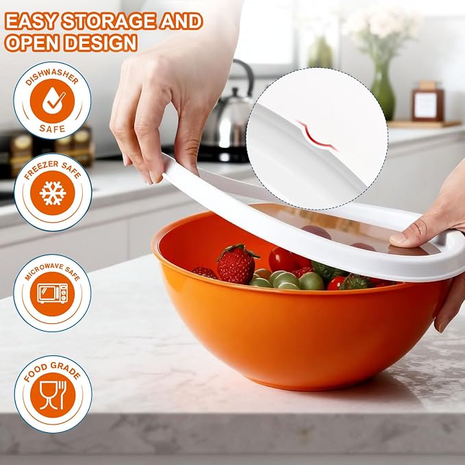 Greentainer Plastic Mixing Bowls - Image 5