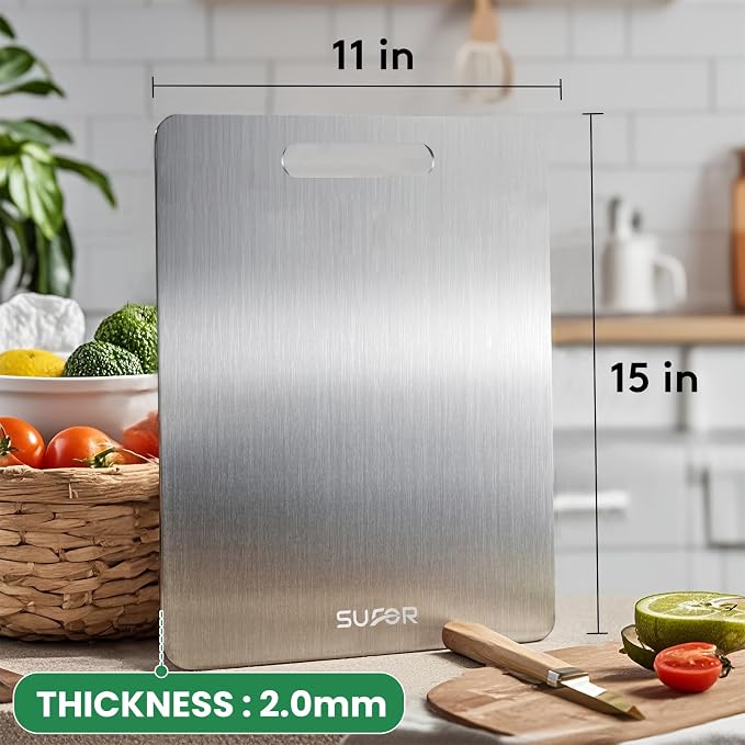 2 Pack Titanium Cutting Board - Image 6