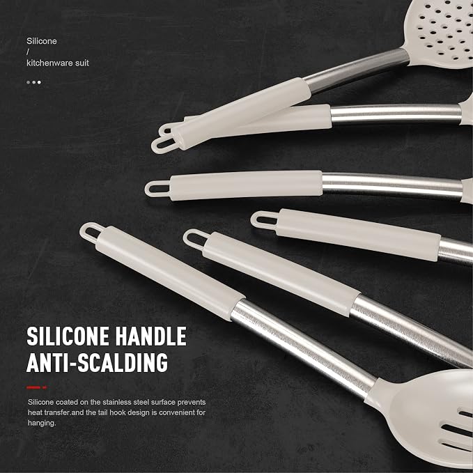 Large Silicone Cooking Utensils Set - Image 2