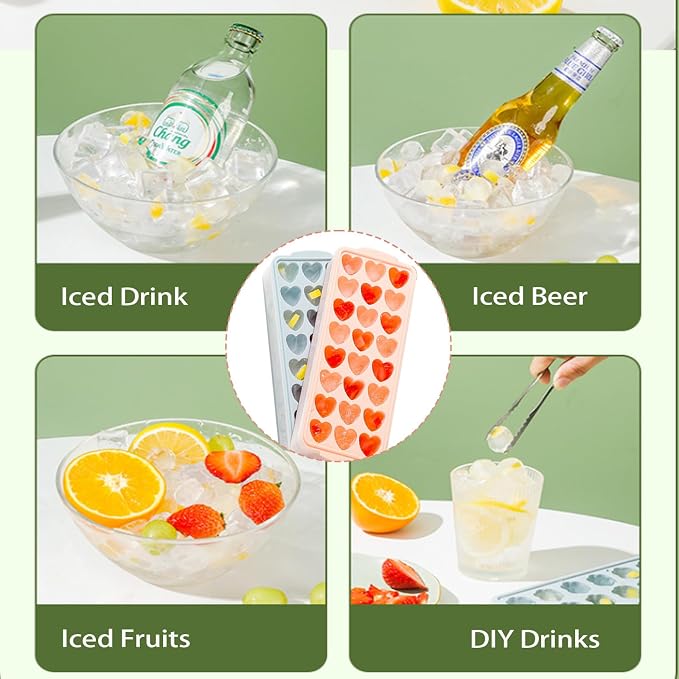 2 Pack Heart-Shaped Ice Cube Trays - Image 7