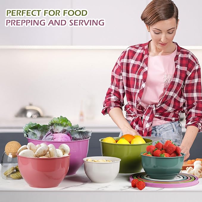 Greentainer Plastic Mixing Bowls - Image 7