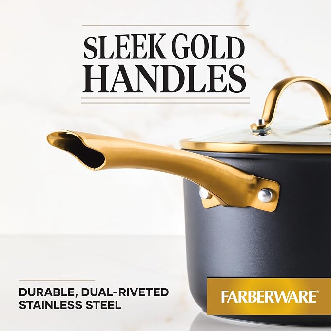 Farberware Forged Induction Ceramic Cookware Nonstick Saucepan - Image 7