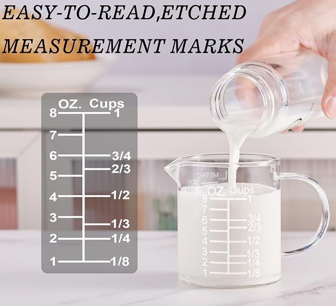Ackers Etched Graduated Glass Measuring Cup - Image 2
