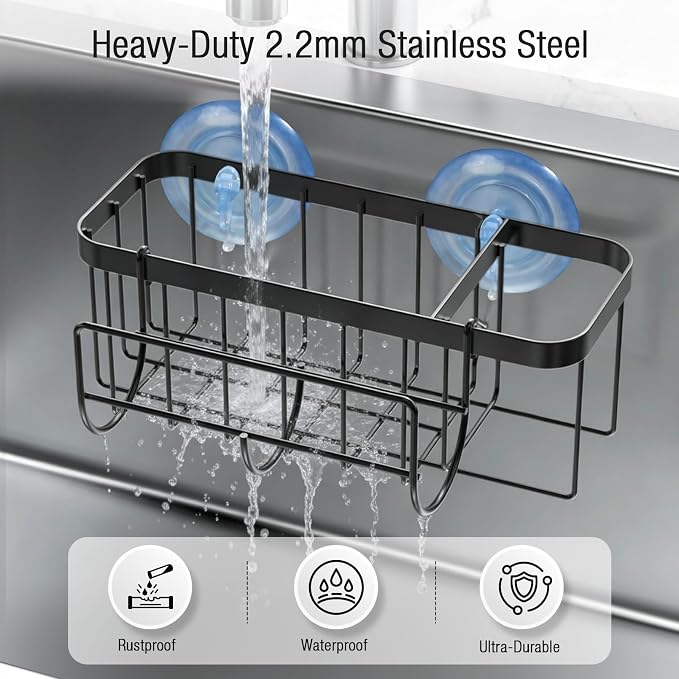 3-in-1 Kitchen Sink Caddy Organizer - Image 8