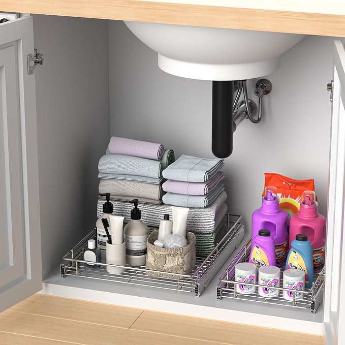 ZOINLIY Pull Out Cabinet Organizer, Versatile Slide Out Kitchen Organizers and - Image 7