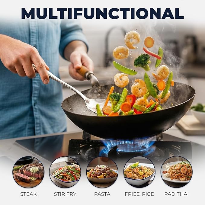 Zulay Kitchen Stainless Steel Wok Spatula - Image 2