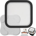 2Pcs Silicone Heat Resistant Mat & Splatter Shield, Foldable Silicone Mat and by Eikovia
