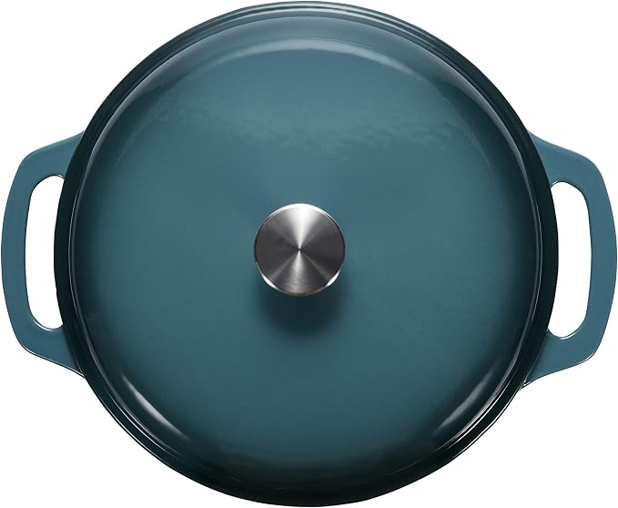Amazon Basics Enameled Cast Iron Dutch Oven Pot - Image 3
