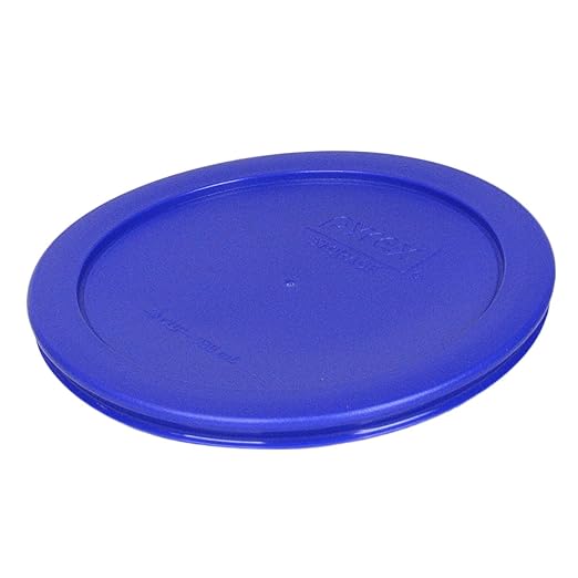 Pyrex 7201-PC Round 4 Cup Cadet Blue Plastic Storage Lid, Made in USA - Image 2