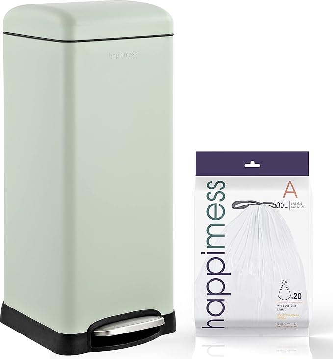 happimess HPM1007E Betty Retro 8-Gallon Step-Open Trash Can by Happimess