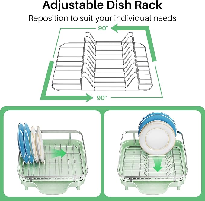 SNTD Dish Drying Rack, Expandable Dish Rack - Image 7
