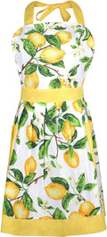 G2PLUS Thick Lemon Cotton Apron, Kitchen Apron by G2PLUS