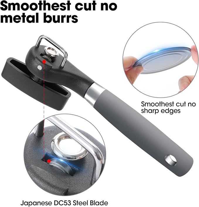 Beneno Can Opener, Manual Side Safe Cut Can Opener Smooth Edge - Image 3