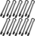 10 Pcs Plastic Buffet Serving Tongs, 6.3 Inches by Hmxpls