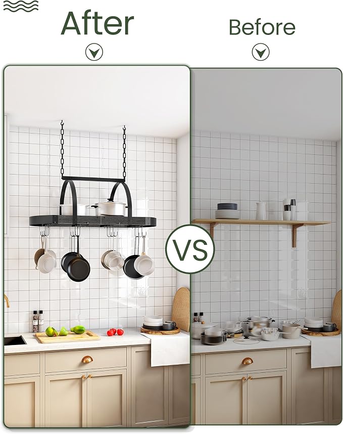 CHOEZON Hanging Pot Rack, Pot Hanger - Image 7