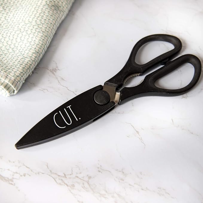 Rae Dunn Kitchen Scissors- Stainless Steel Kitchen Shears, Cooking Scissors - Image 2