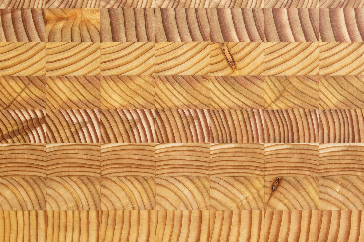 Larch Wood Canada End Grain One Hander Large Cutting Board, Standard