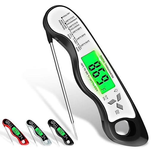 Meat Thermometer Digital，IP67 Waterproof Cooking Thermometer by Unknown