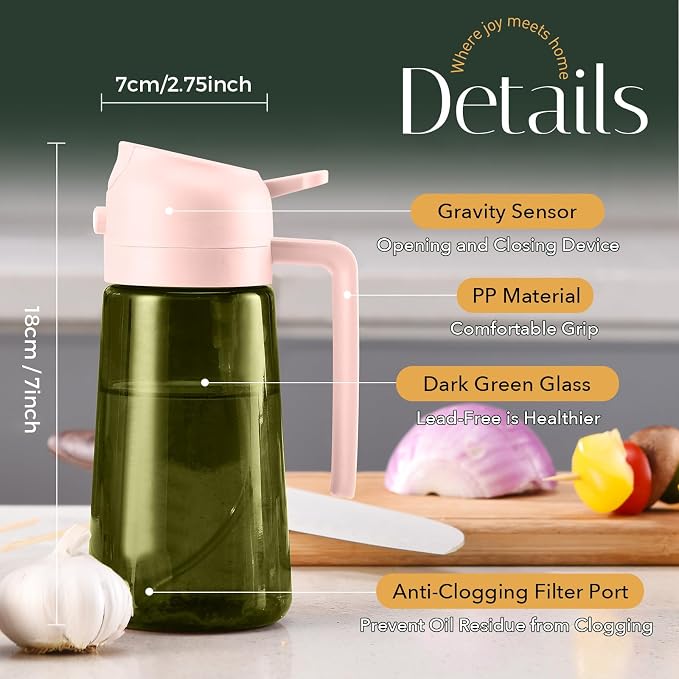 YARRAMATE 16oz/470ml Light-Blocking Dark Oil Sprayer - Image 9
