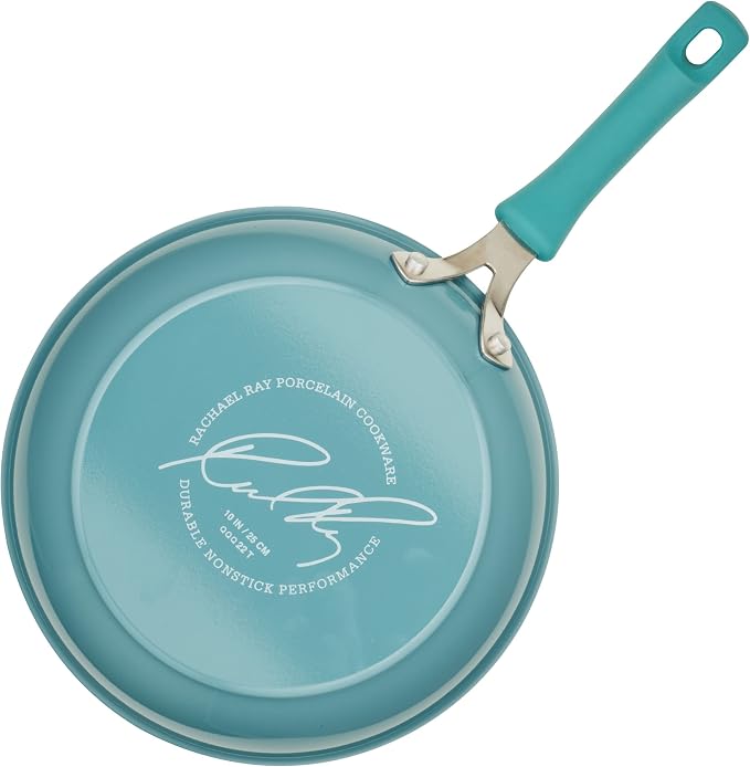 Rachael Ray Cook + Create Nonstick Frying Pan/Skillet, 10 Inch, Agave Blue - Image 11