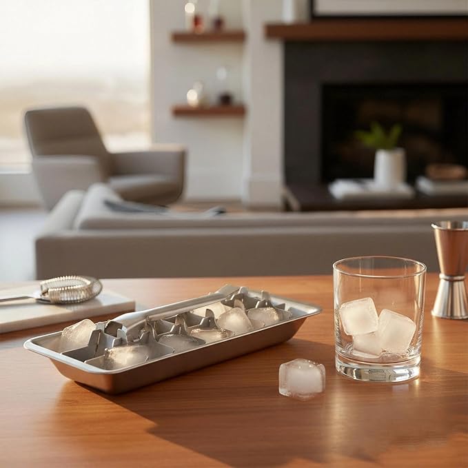 Stainless Steel Ice Cube Trays, 18-Slot Detachable & Easy-Release Freezer Tray - Image 4