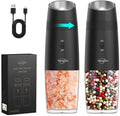 Sangcon Gravity Electric Salt and Pepper Grinder Set RECHARGEABLE Automatic by Sangcon