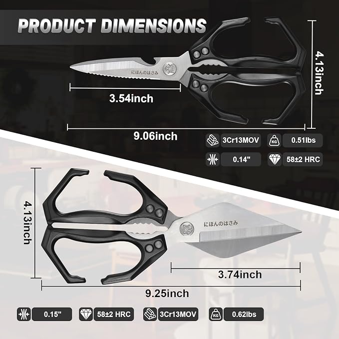 Dream Reach Japanese Kitchen Scissors Set - Image 5