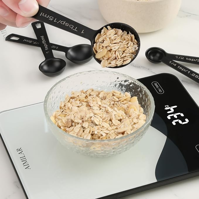 Stainless Steel Measuring Spoons Set of 5, Metal Measuring Cups - Image 3