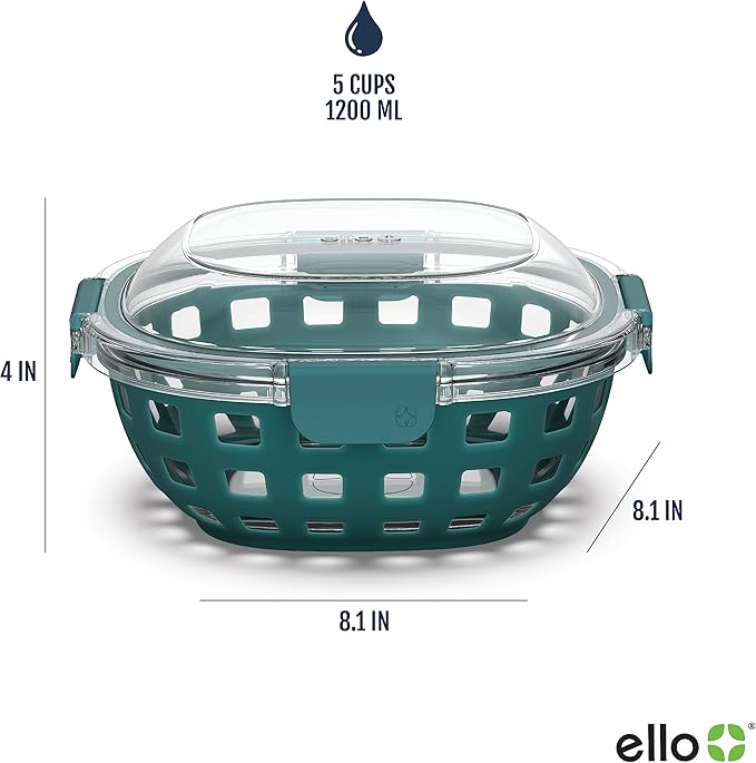 Ello Duraglass Meal Prep Container- Glass Food Storage Container - Image 4