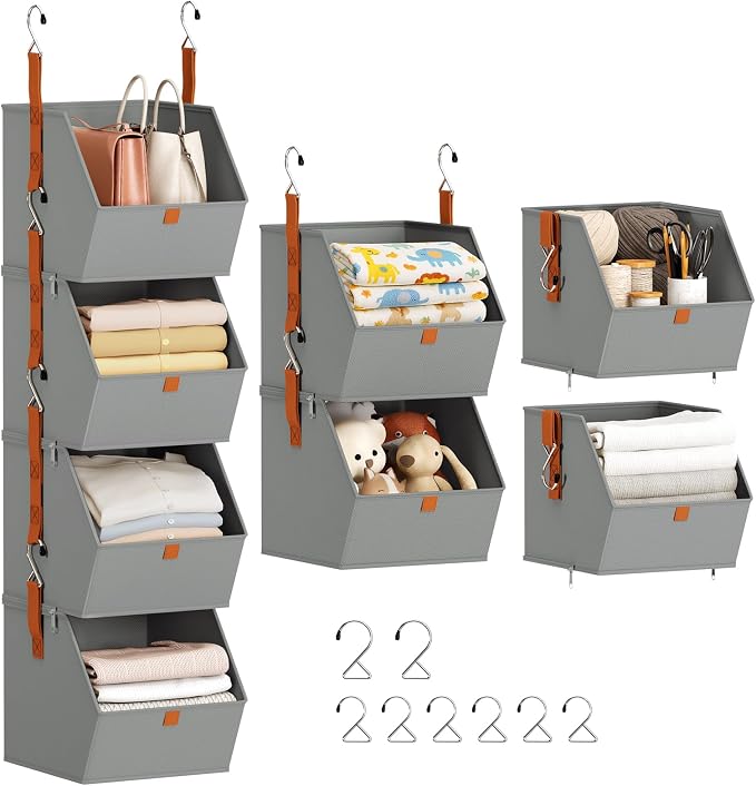 Homsorout Hanging Closet Organizer 4 Tier by Homsorout