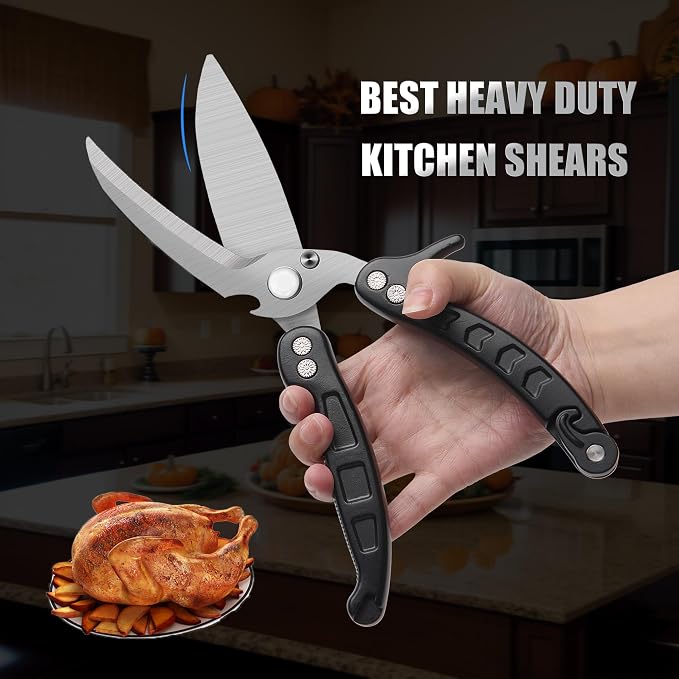 Poultry Shears Scissors Heavy Duty, Kitchen Shears, Separable easy to clean - Image 2