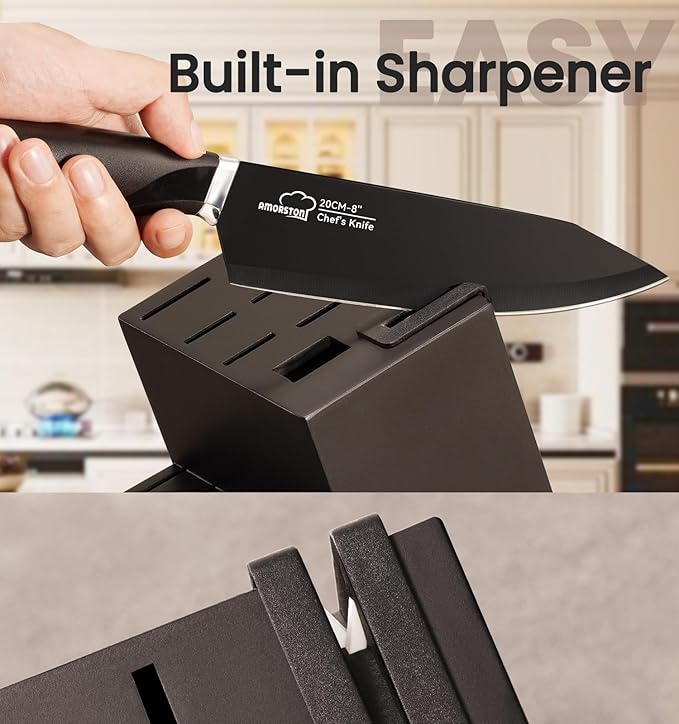 Knife Set, 15 Pieces Kitchen Knife Set - Image 4