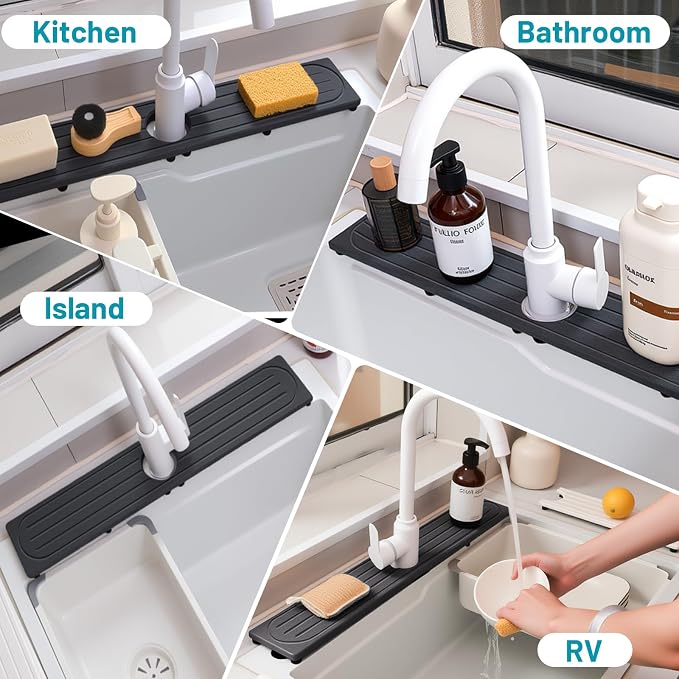 Stone Faucet Mat for Kitchen Sink - Image 9