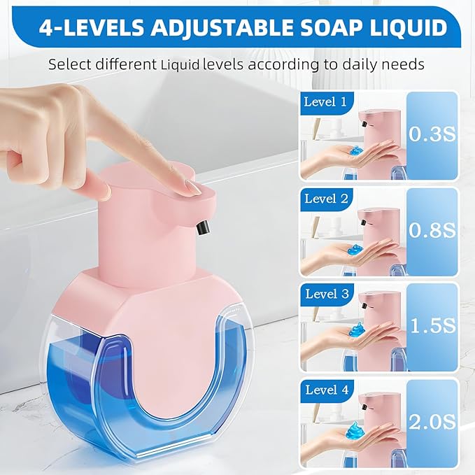 Automatic Soap Dispenser Touchless, Liquid Soap Dispenser USB Rechargeable - Image 3