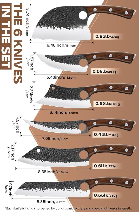 Purple Dragon Butcher Knife Set - Image 2