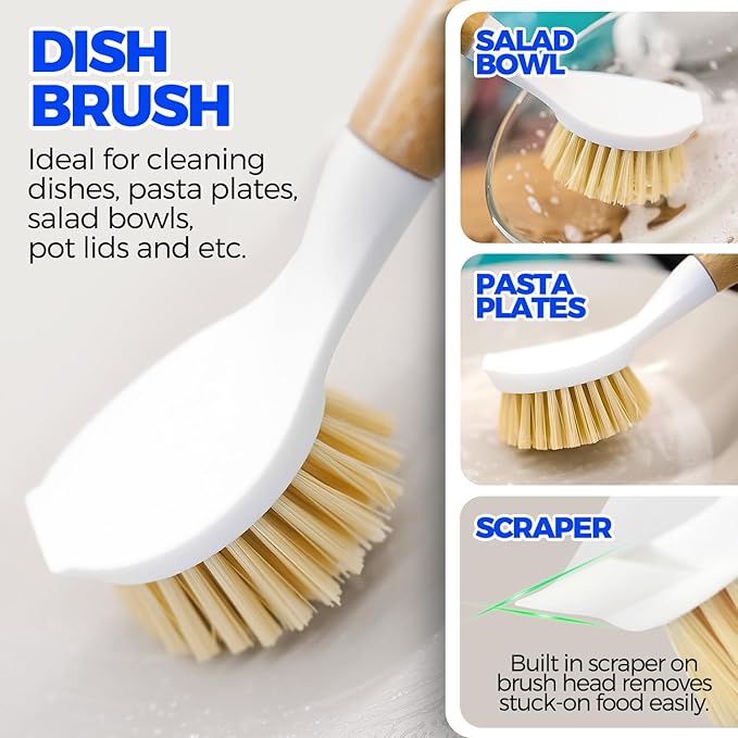 Holikme 6 Pack Dish Brush Kitchen Brushes Set - Image 2
