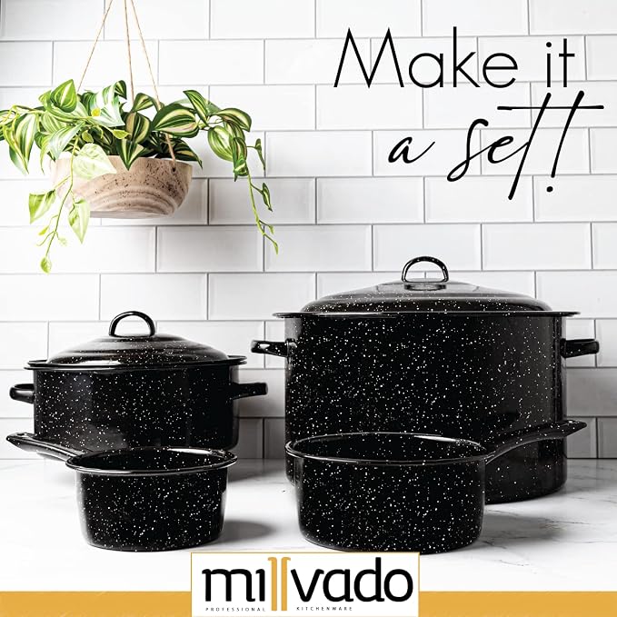 Millvado Granite 21 Qt Stockpot, Nonstick Soup Pot - Image 4