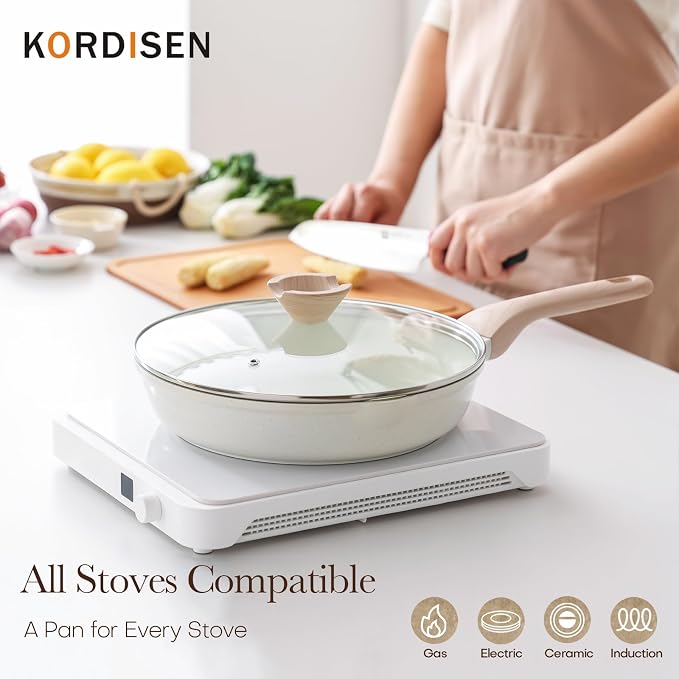 Kordisen Ceramic Nonstick Frying Pan Skillet Set - Image 5