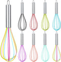 Domensi 8 Pcs 8 Inch Whisks Bulk by Domensi
