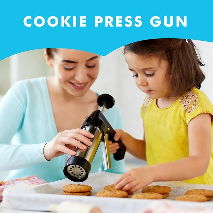 Stainless Steel Cookies Press, Cookie Press Gun Kit - Image 8