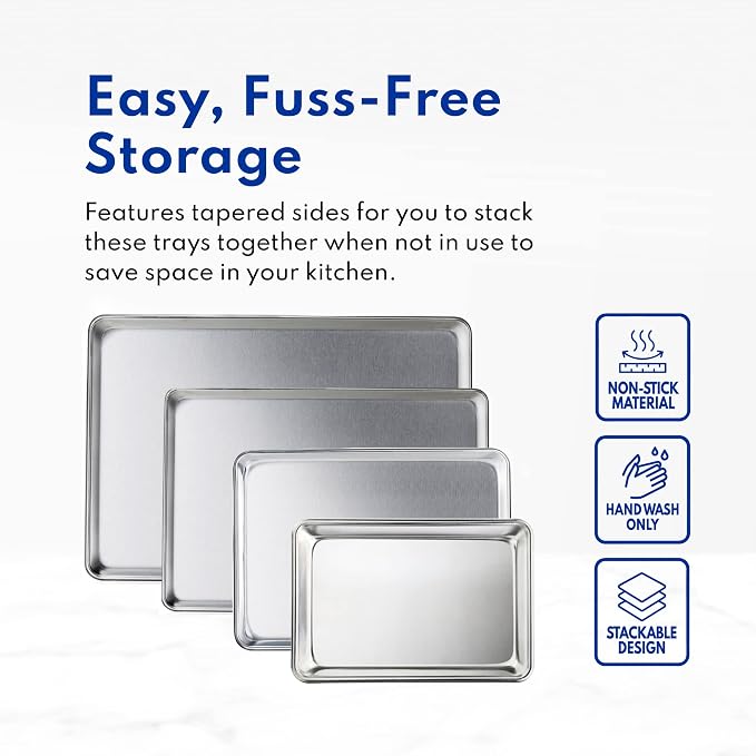 New Star Foodservice Commercial-Grade 18-Gauge Aluminum Sheet Pan/Bun Pan XL - Image 9