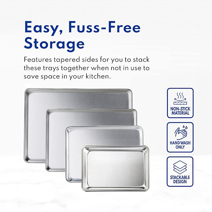 New Star Foodservice Commercial-Grade 18-Gauge Aluminum Sheet Pan/Bun Pan - Image 8